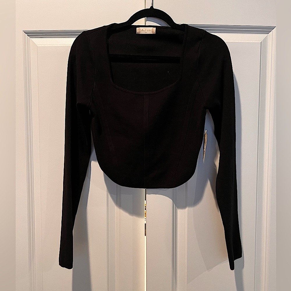 Alter’d State Crop Long Sleeve Sweater/Shirt